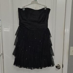 Studio Black Strapless Fit and Flare Dress